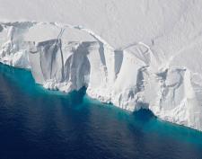 Getz Ice Shelf as photographed on Nov. 5 from a NASA research airplane by Jeremy Harbeck, a sea ice scientist at NASA Goddard