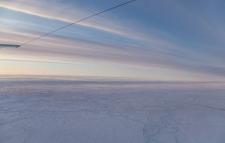Snow-covered pack sea ice north of Greenland. Credits: NASA/Jeremy Harbeck