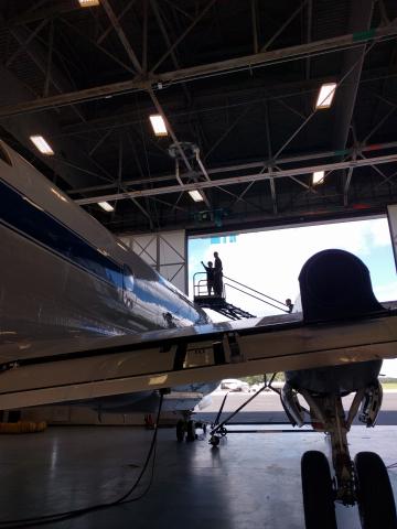 P-3 ORACLES Integration - getting to instrument on the top of the plane