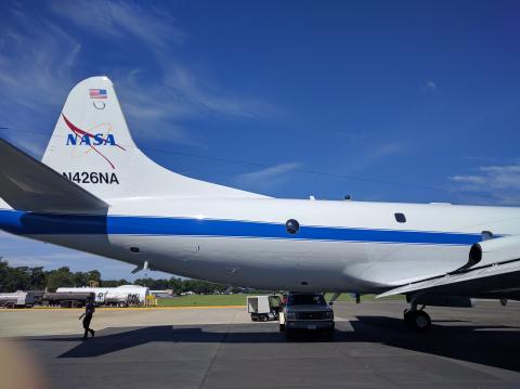 P-3 ORACLES Integration - rear of plane