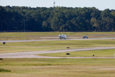 AV-6 takes off from Wallops (9.14.12)
