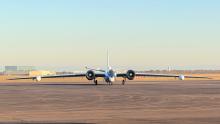 WB-57 before Flight Test #2 takeoff (Feb 16)