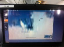 DC-8 inflight towards 1st Antarctic flight of the season