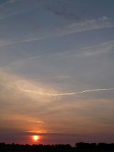 AV-6 leaving a contrail -- look close (9.26.12)